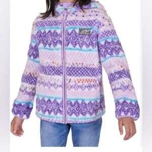 Eddie‎ Bauer Kids Quest Plush Sherpa Fleece Hooded Jacket L 14-16